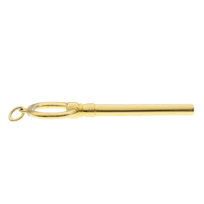 TIFFANY&Co. Oval Key Large Pendant top K18 Yellow Gold Ladies [Used]