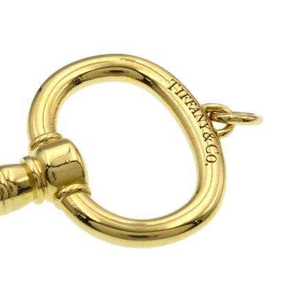 TIFFANY&Co. Oval Key Large Pendant top K18 Yellow Gold Ladies [Used]