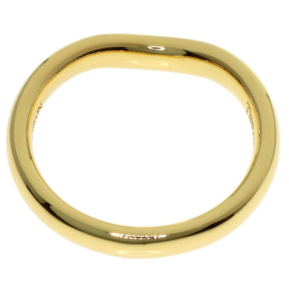 TIFFANY&Co. Curved Band Diamond Ring K18 Yellow Gold Ladies [Used]