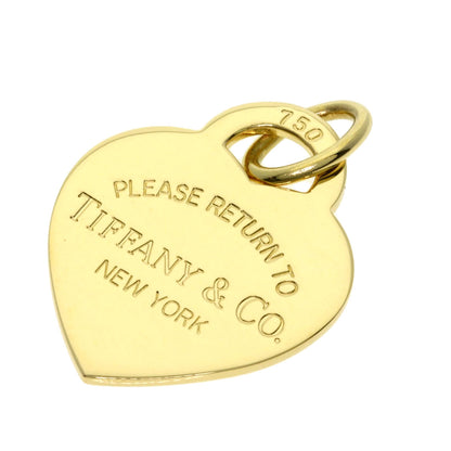 TIFFANY&Co. Return to heart Pendant top K18 Yellow Gold Ladies [Used]