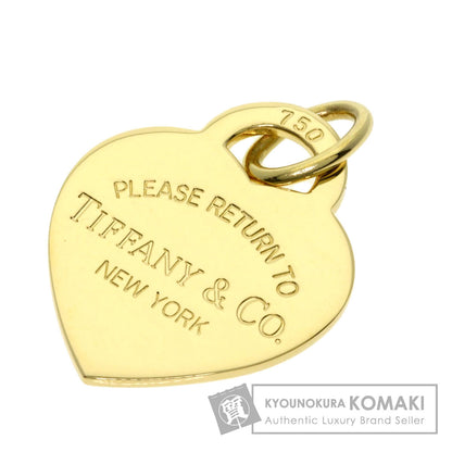 TIFFANY&Co. Return to heart Pendant top K18 Yellow Gold Ladies [Used]