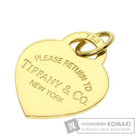 TIFFANY&Co. Return to heart Pendant top K18 Yellow Gold Ladies [Used]