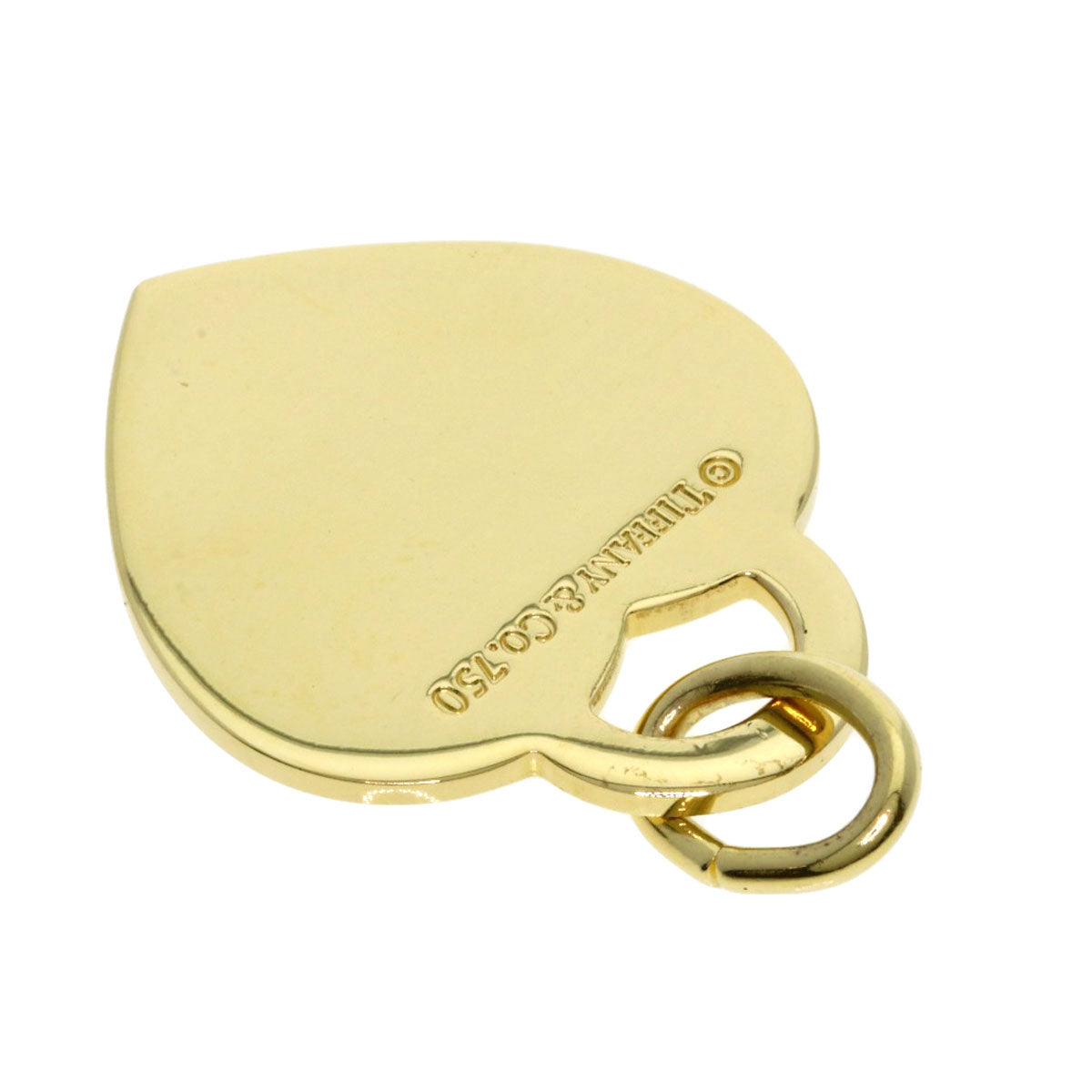TIFFANY&Co. Return to heart Pendant top K18 Yellow Gold Ladies [Used]
