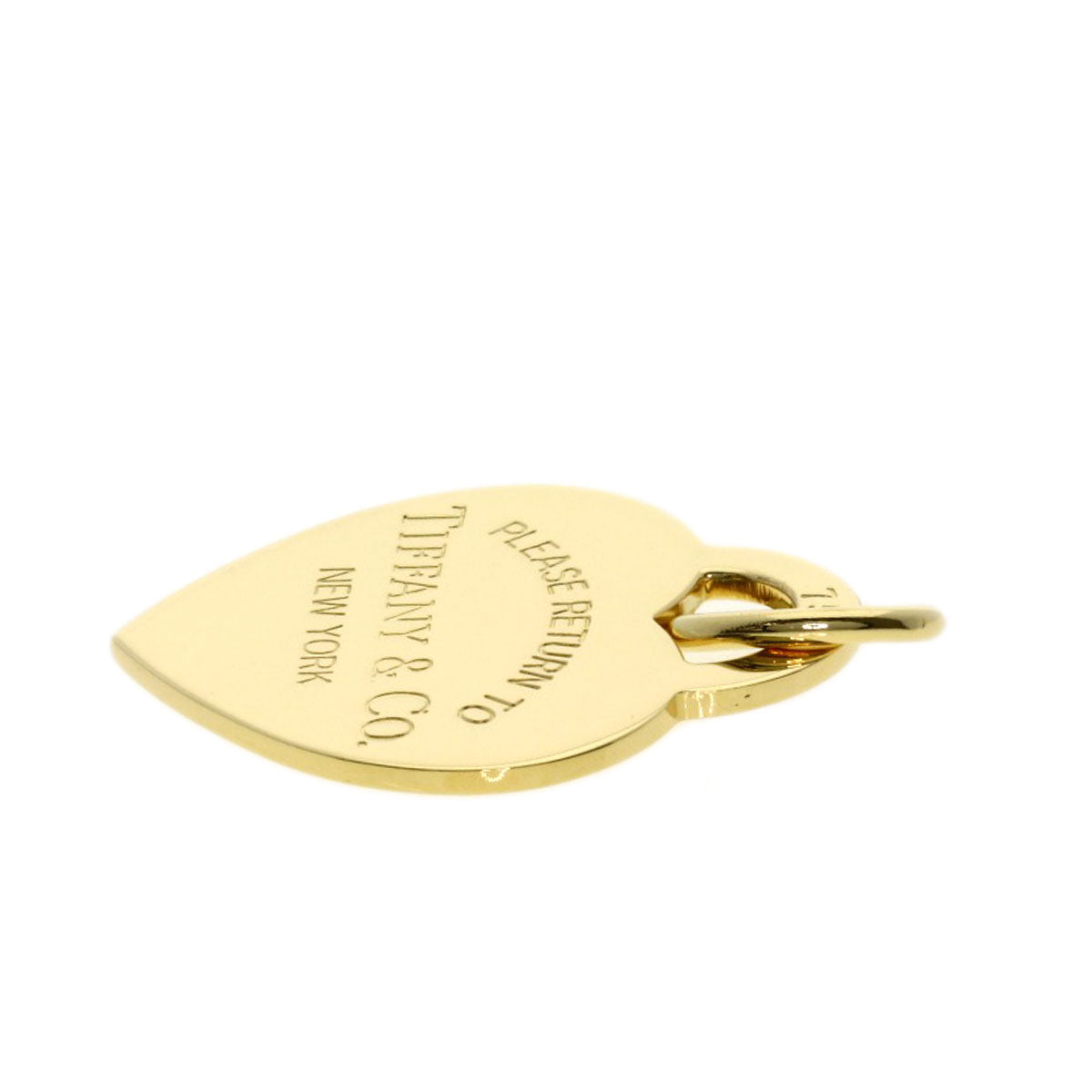 TIFFANY&Co. Return to heart Pendant top K18 Yellow Gold Ladies [Used]