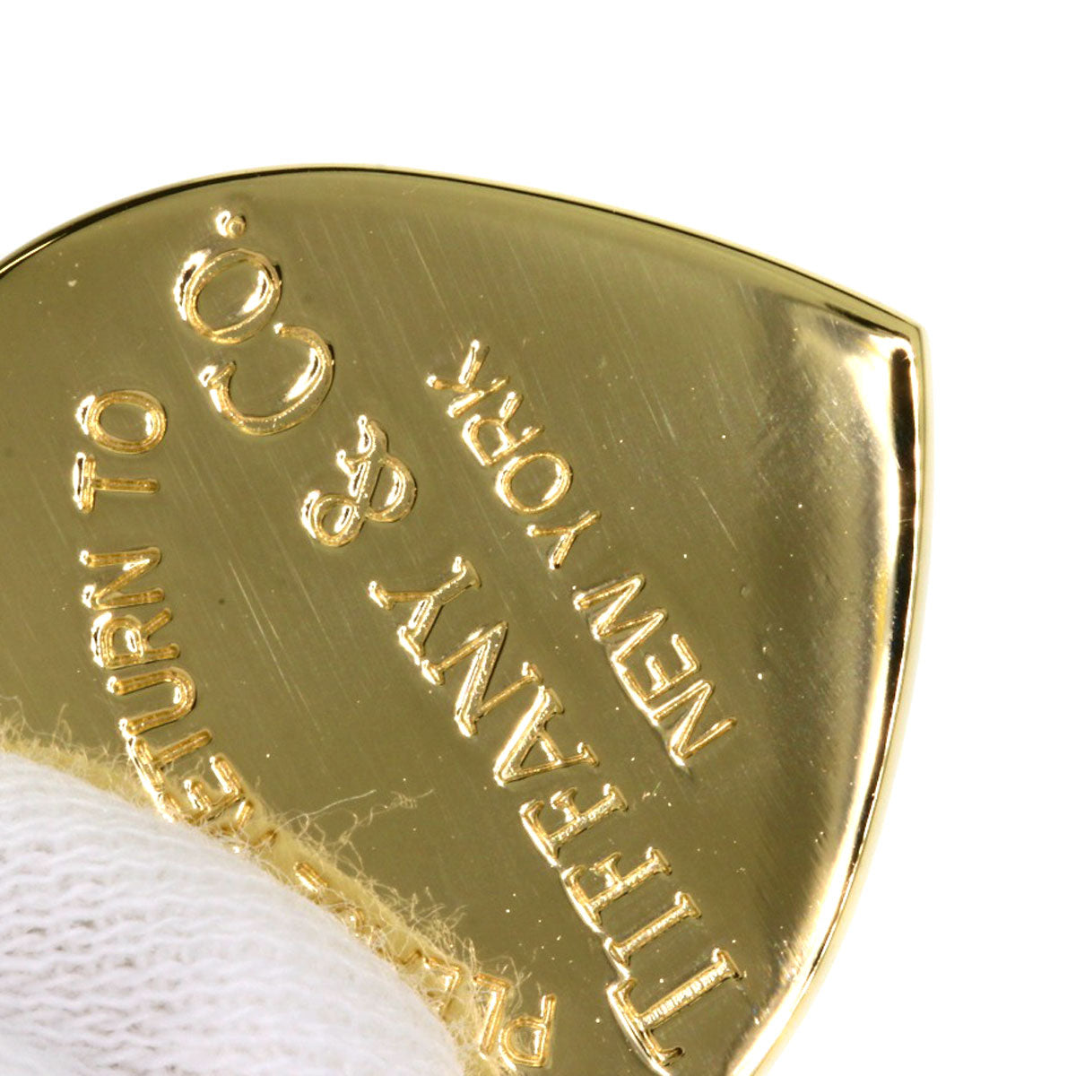TIFFANY&Co. Return to heart Pendant top K18 Yellow Gold Ladies [Used]