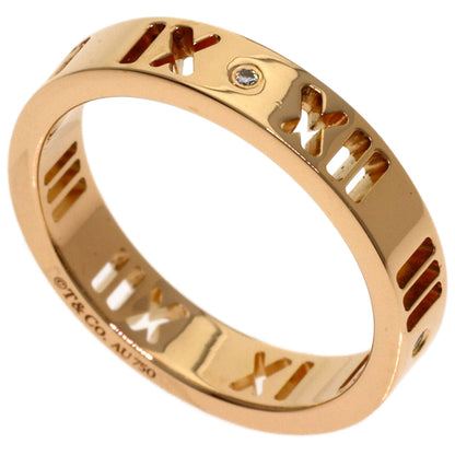 TIFFANY&Co. Pierce Door Truss 4P Diamond Ring K18 Yellow Gold Ladies [Used]