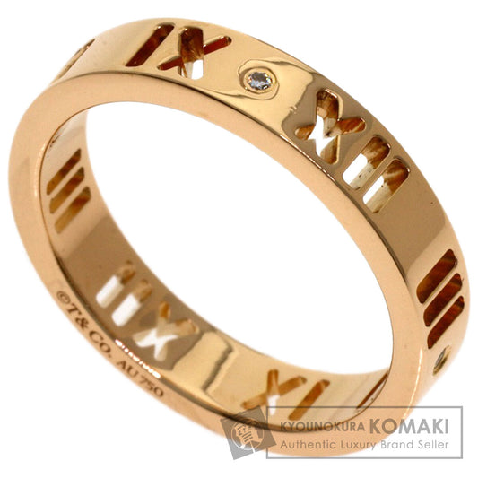 TIFFANY&Co. Pierce Door Truss 4P Diamond Ring K18 Yellow Gold Ladies [Used]