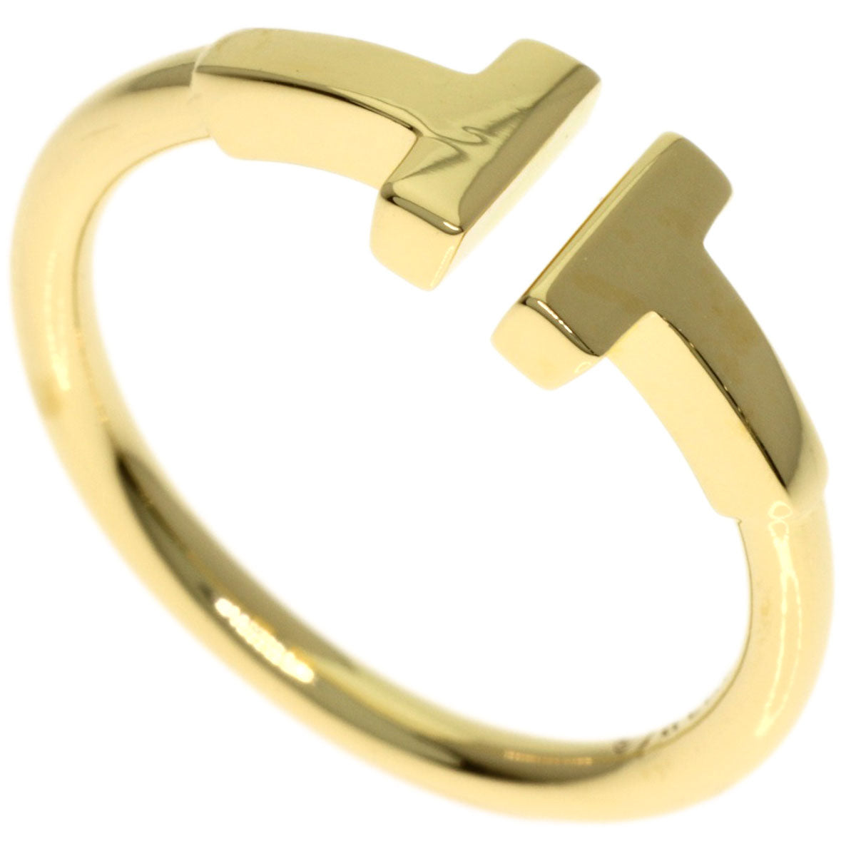 TIFFANY&Co. TWire Ring K18 Yellow Gold Ladies [Used]