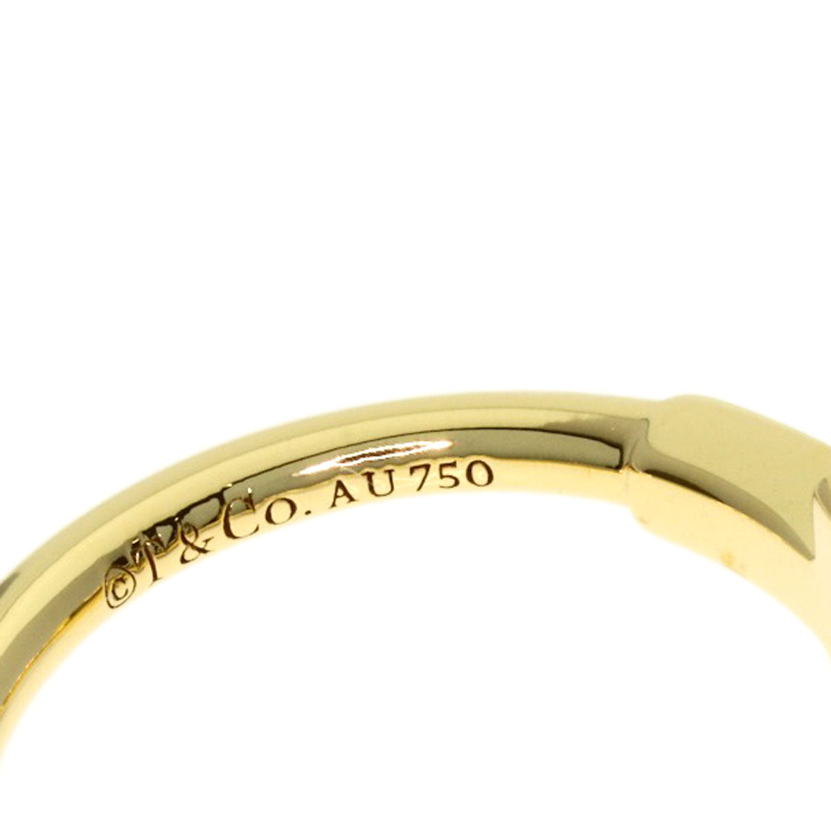 TIFFANY&Co. TWire Ring K18 Yellow Gold Ladies [Used]