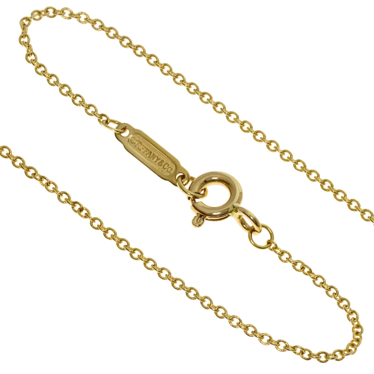 TIFFANY&Co. Chain 17.7" Necklace K18 Yellow Gold Ladies [Used]