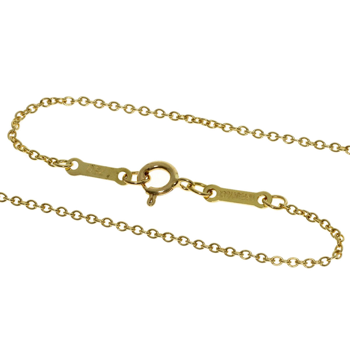 TIFFANY&Co. Chain 15.9" Necklace K18 Yellow Gold Ladies [Used]