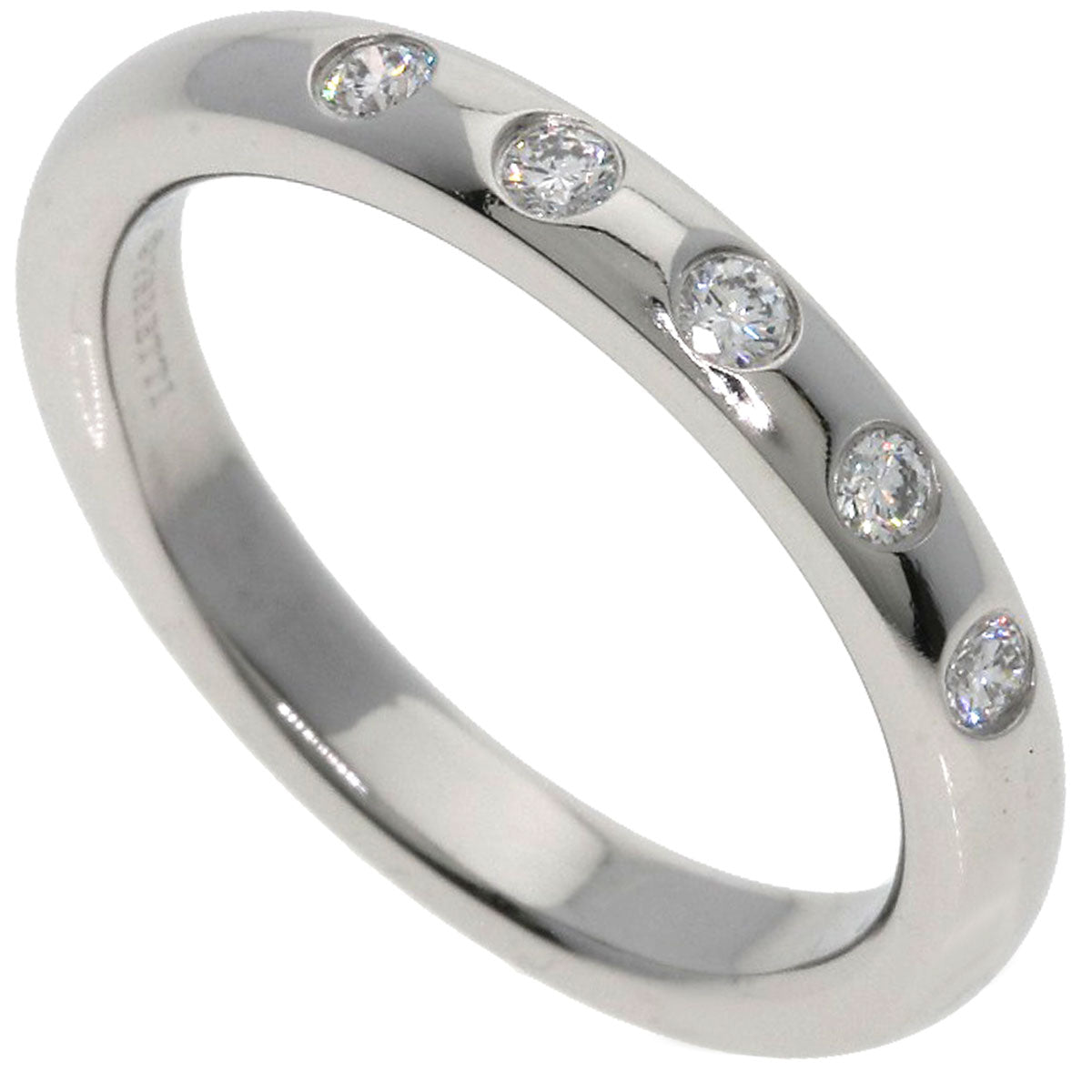 TIFFANY&Co. Stacking Bands 5P Diamond Ring Platinum PT950 Ladies [Used]