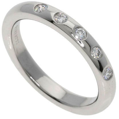 TIFFANY&Co. Stacking Bands 5P Diamond Ring Platinum PT950 Ladies [Used]