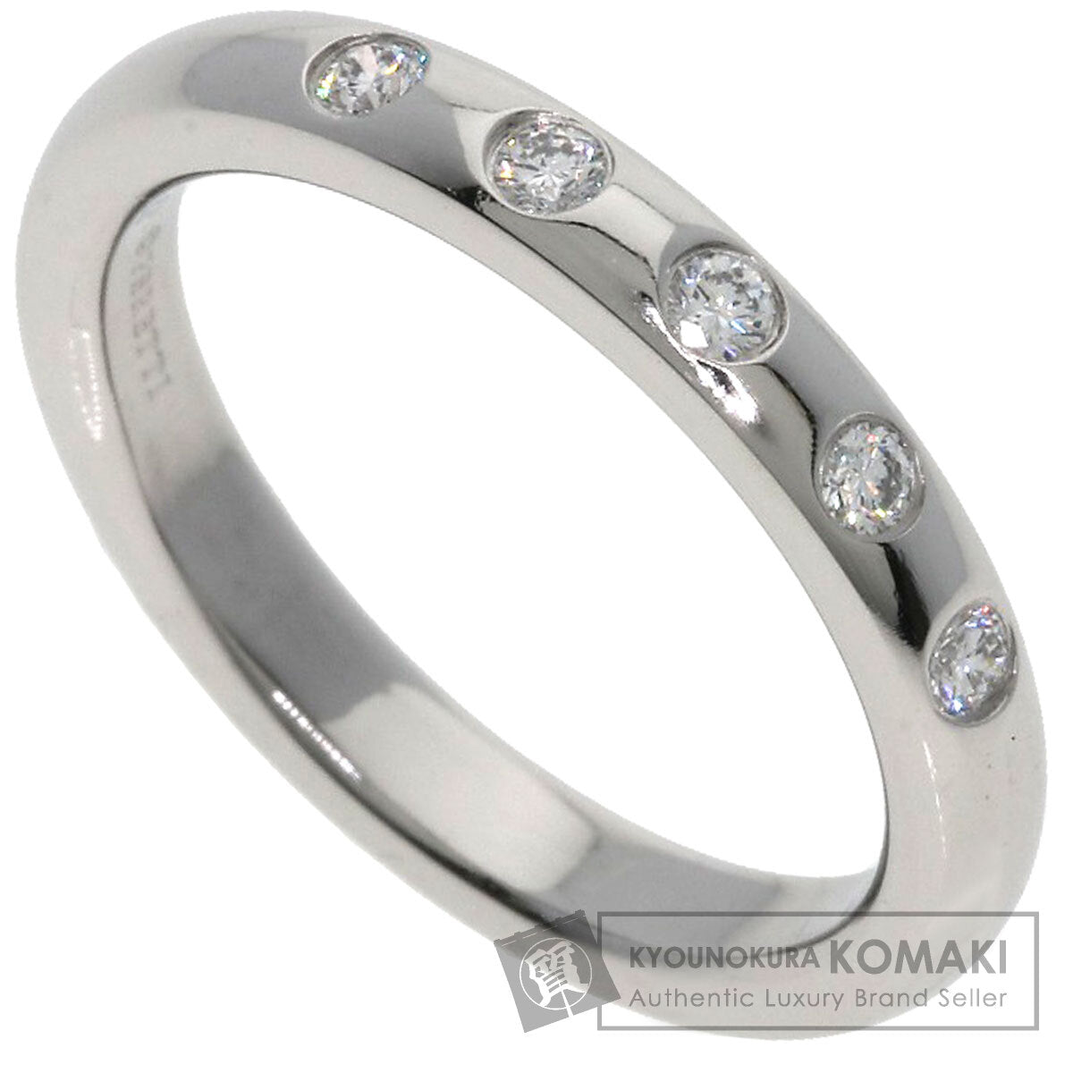 TIFFANY&Co. Stacking Bands 5P Diamond Ring Platinum PT950 Ladies [Used]