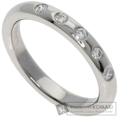 TIFFANY&Co. Stacking Bands 5P Diamond Ring Platinum PT950 Ladies [Used]