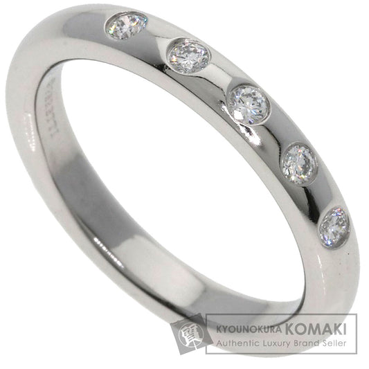 TIFFANY&Co. Stacking Bands 5P Diamond Ring Platinum PT950 Ladies [Used]