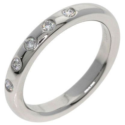 TIFFANY&Co. Stacking Bands 5P Diamond Ring Platinum PT950 Ladies [Used]