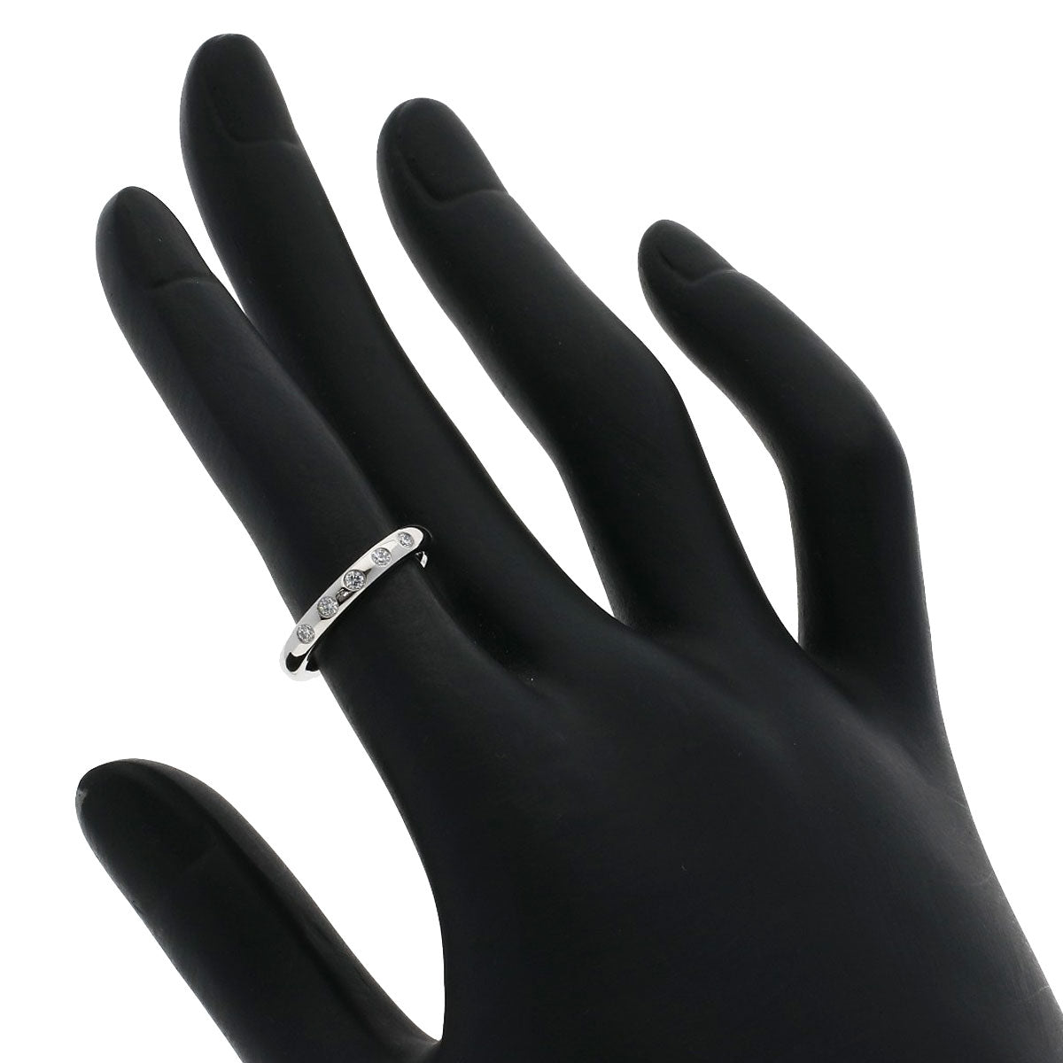 TIFFANY&Co. Stacking Bands 5P Diamond Ring Platinum PT950 Ladies [Used]