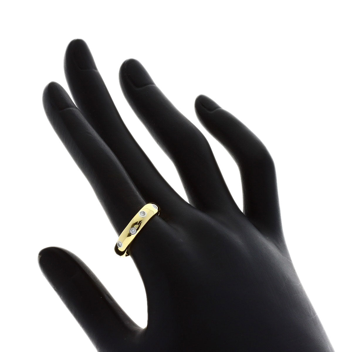 TIFFANY&Co. Dots Diamond Ring K18 Yellow Gold PT950Ladies [Used]