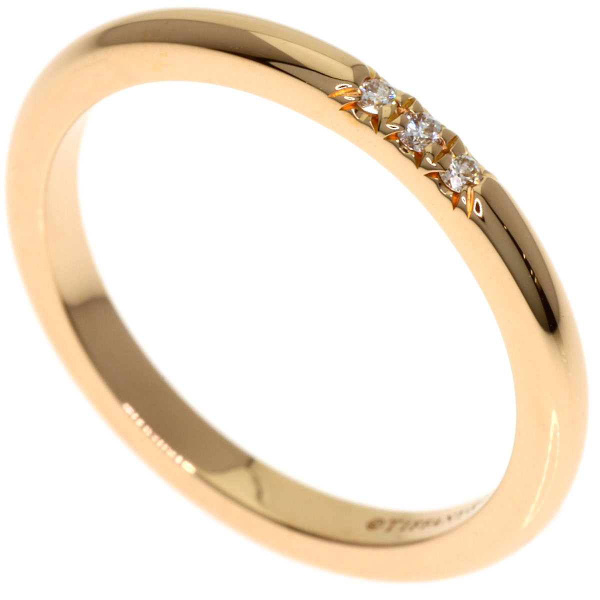 TIFFANY&Co. Forever Diamond Ring K18 Pink Gold Ladies [Used]