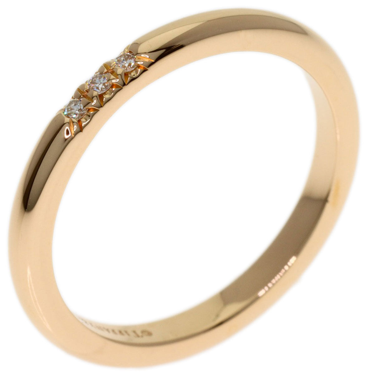TIFFANY&Co. Forever Diamond Ring K18 Pink Gold Ladies [Used]