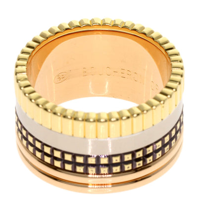 Boucheron Quatre Classic Large #52 Ring K18 Yellow Gold 18K Pink GoldLadies [Used]