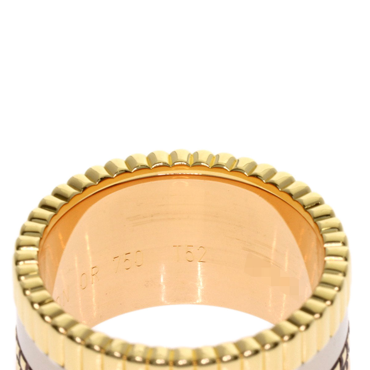 Boucheron Quatre Classic Large #52 Ring K18 Yellow Gold 18K Pink GoldLadies [Used]