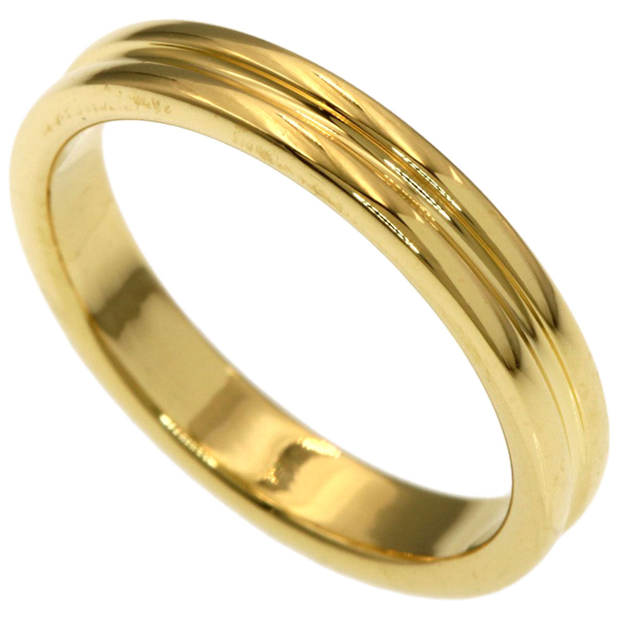 Boucheron Godron Ring K18 Yellow Gold Ladies [Used]