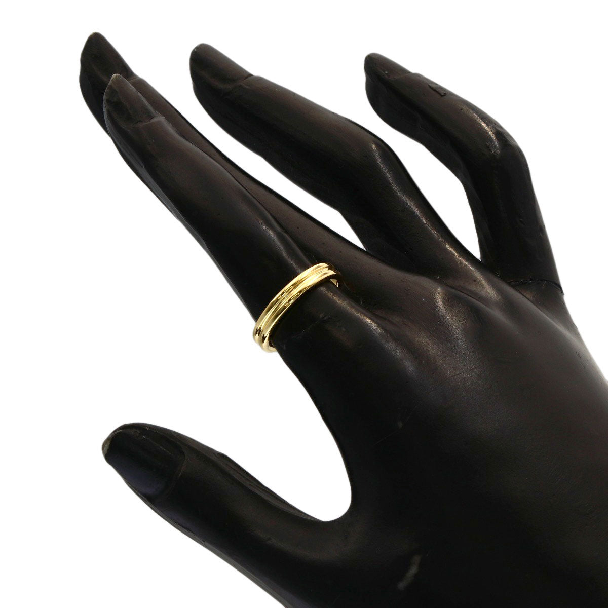 Boucheron Godron Ring K18 Yellow Gold Ladies [Used]