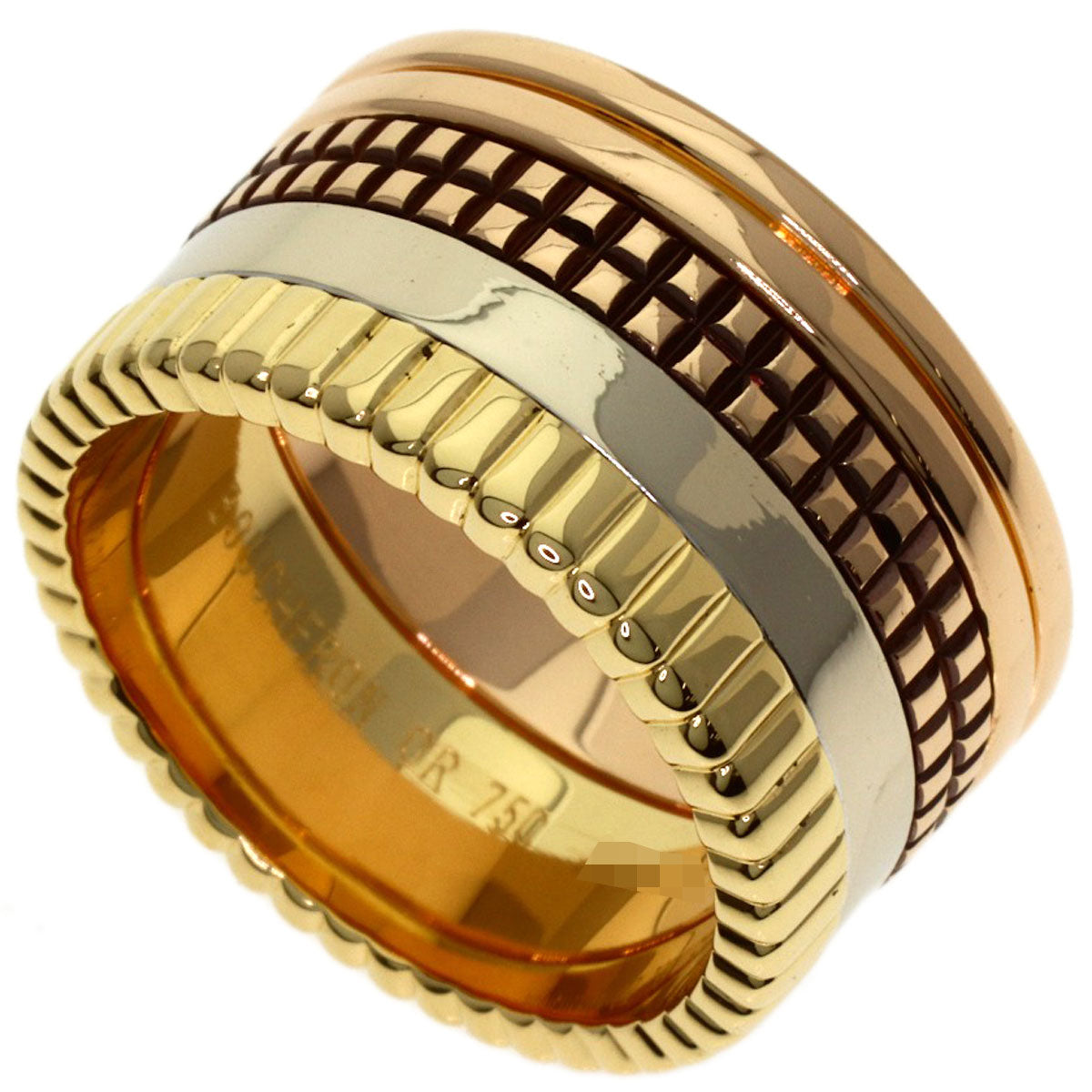 Boucheron Quatre Classic Large #54 Ring K18 Yellow Gold K18 White GoldLadies [Used]
