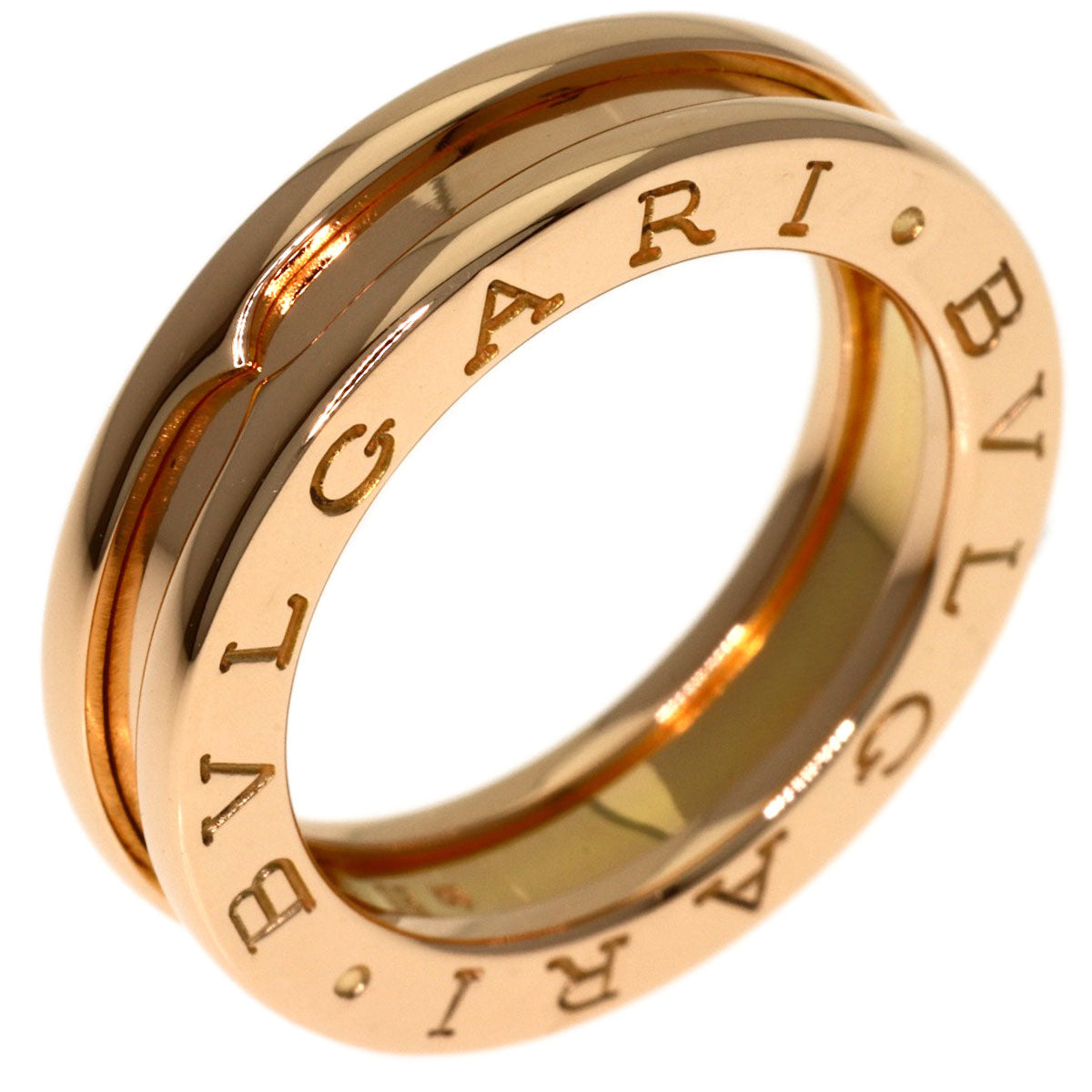 BVLGARI B.zero1 1 Band #47 Ring K18 Pink Gold Ladies [Used]