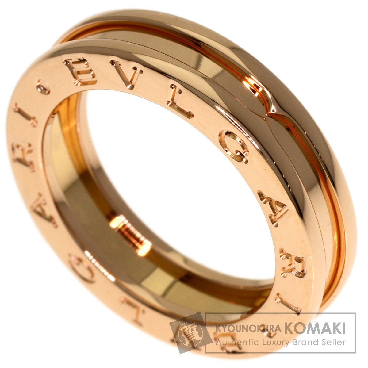 BVLGARI B.zero1 1 band #49 Ring K18 Pink Gold Ladies [Used]