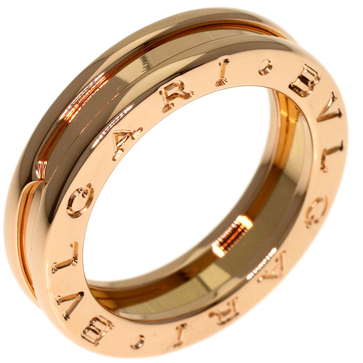BVLGARI B.zero1 1 band #49 Ring K18 Pink Gold Ladies [Used]