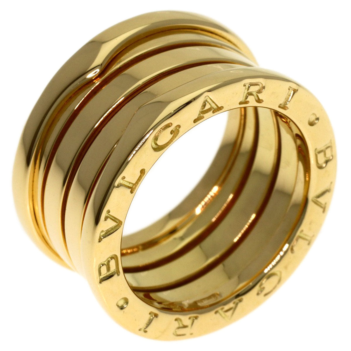 BVLGARI B.zero1 3 band #48 Ring K18 Yellow Gold Ladies [Used]