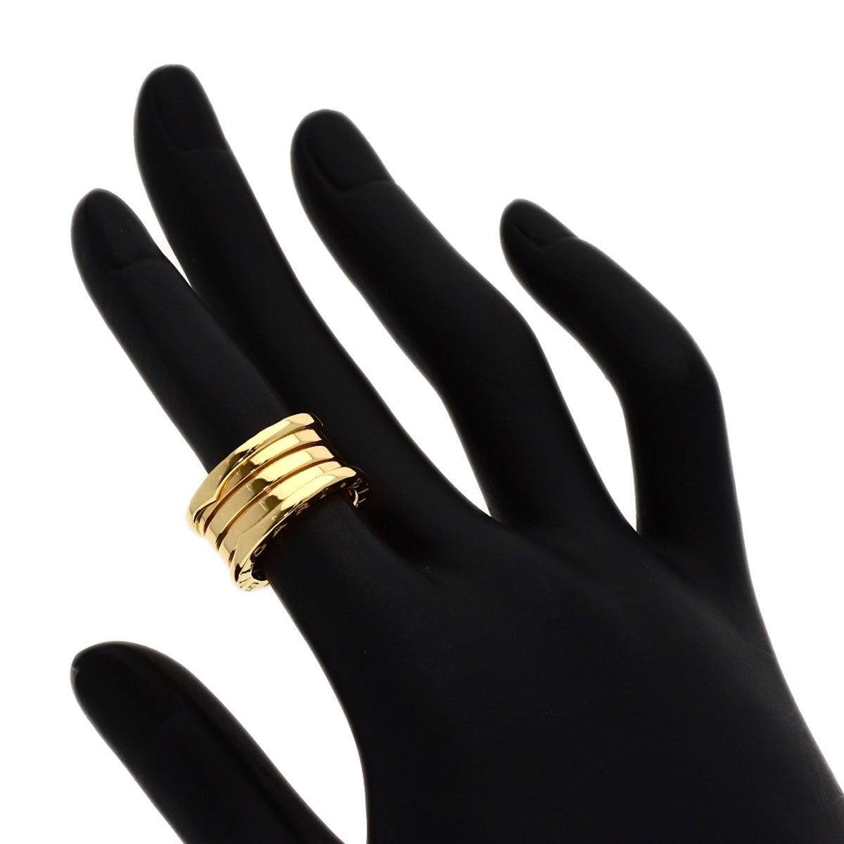 BVLGARI B.zero1 3 band #48 Ring K18 Yellow Gold Ladies [Used]