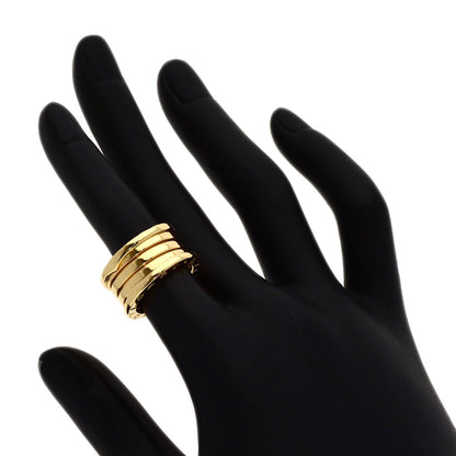 BVLGARI B.zero1 3 band #48 Ring K18 Yellow Gold Ladies [Used]