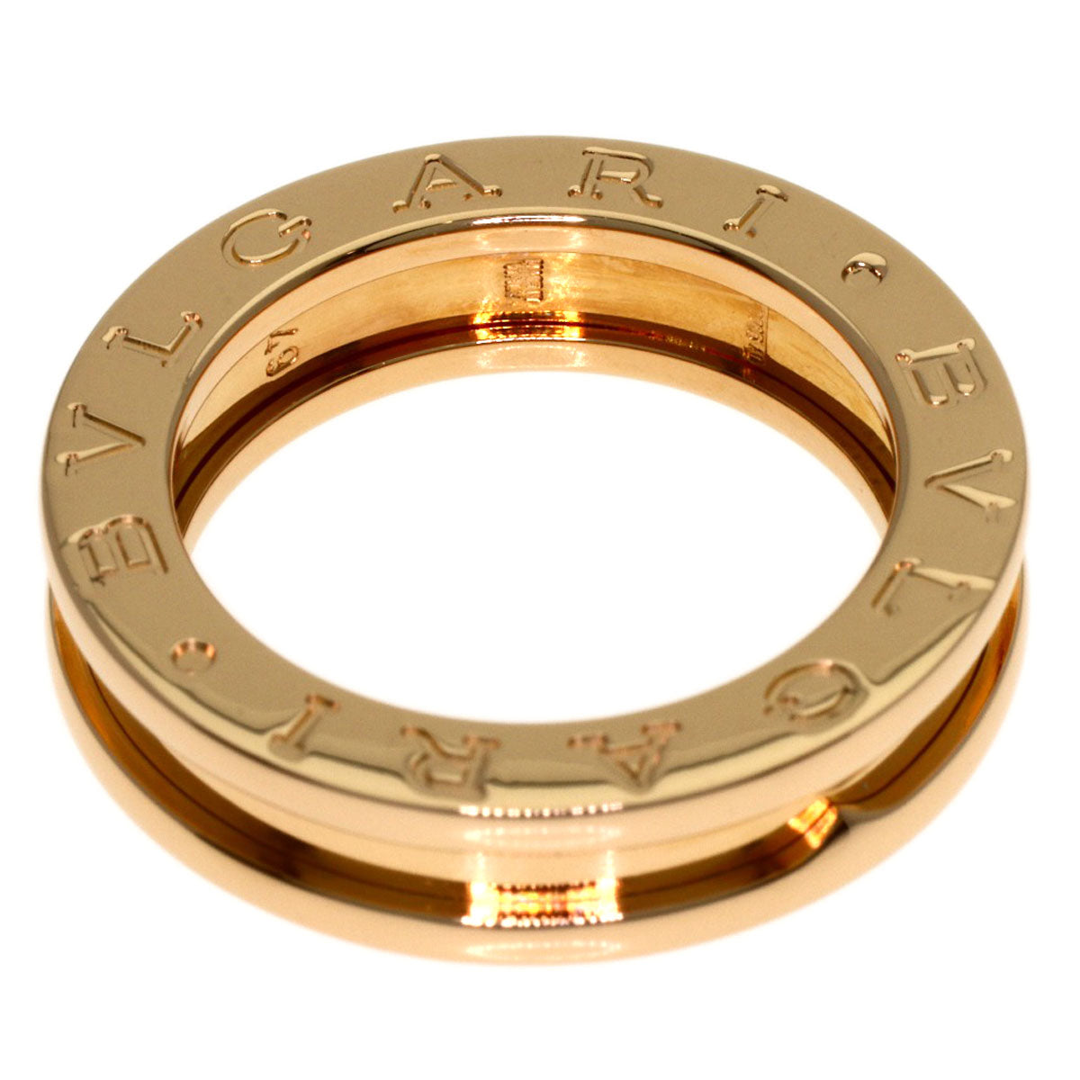 BVLGARI B.zero1 1 band #49 Ring K18 Pink Gold Ladies [Used]