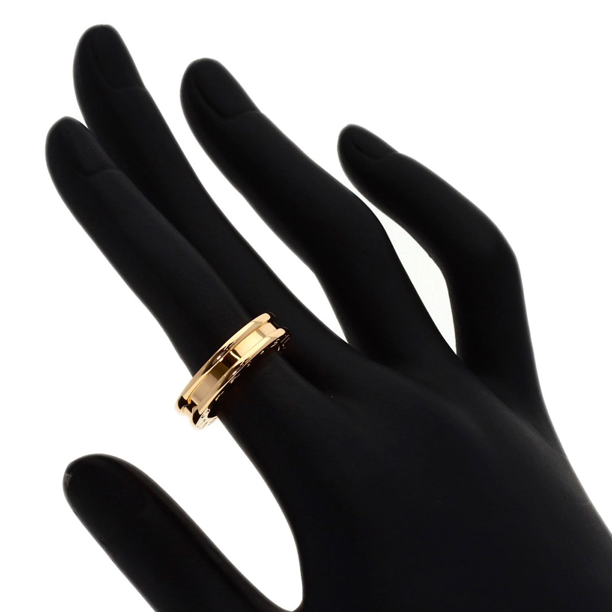 BVLGARI B.zero1 1 band #49 Ring K18 Pink Gold Ladies [Used]
