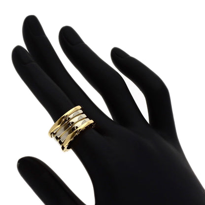 BVLGARI B.zero1 3-band Ginza Limited Edition #51 Ring K18 Yellow Gold K18 White GoldLadies [Used]