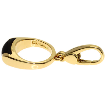 BVLGARI Tronchetto Onyx Pendant top K18 Yellow Gold Ladies [Used]
