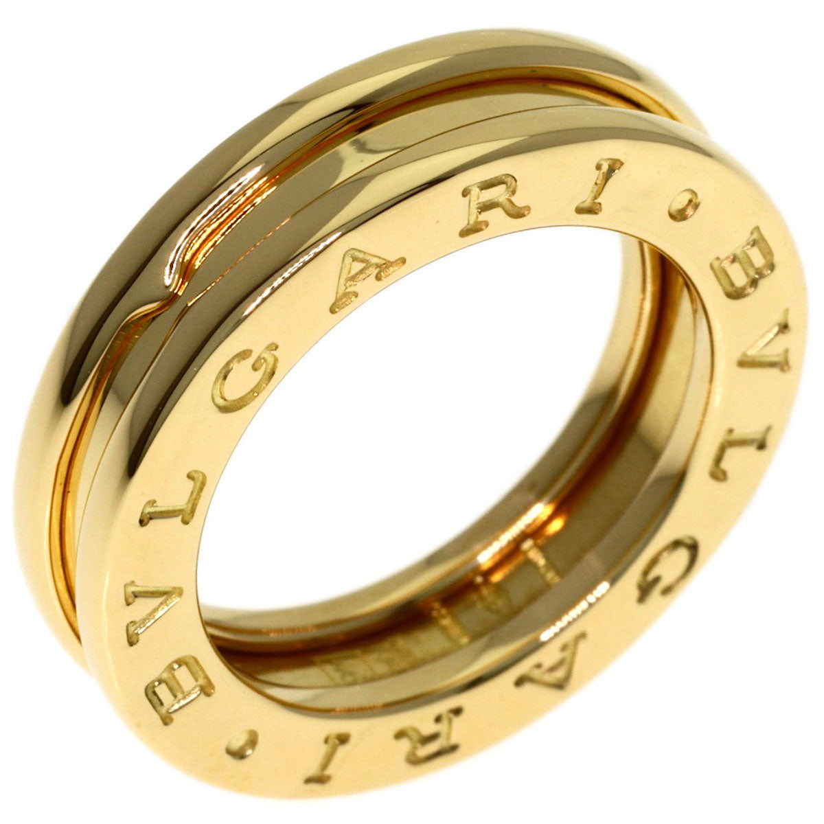 BVLGARI B.zero1 1 Band #46 Ring K18 Yellow Gold Ladies [Used]