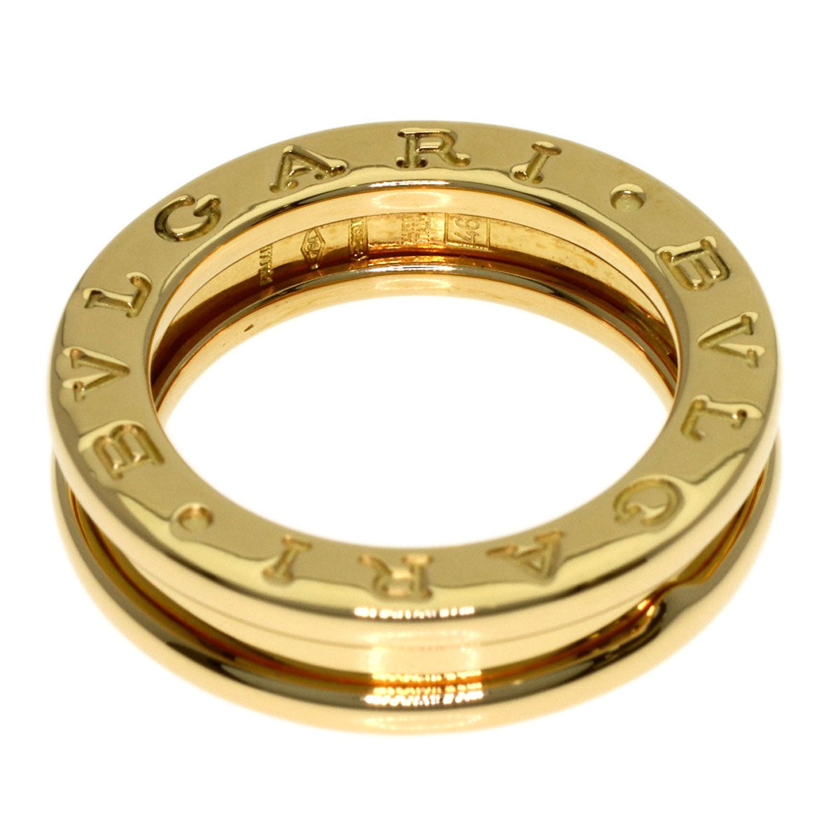 BVLGARI B.zero1 1 Band #46 Ring K18 Yellow Gold Ladies [Used]
