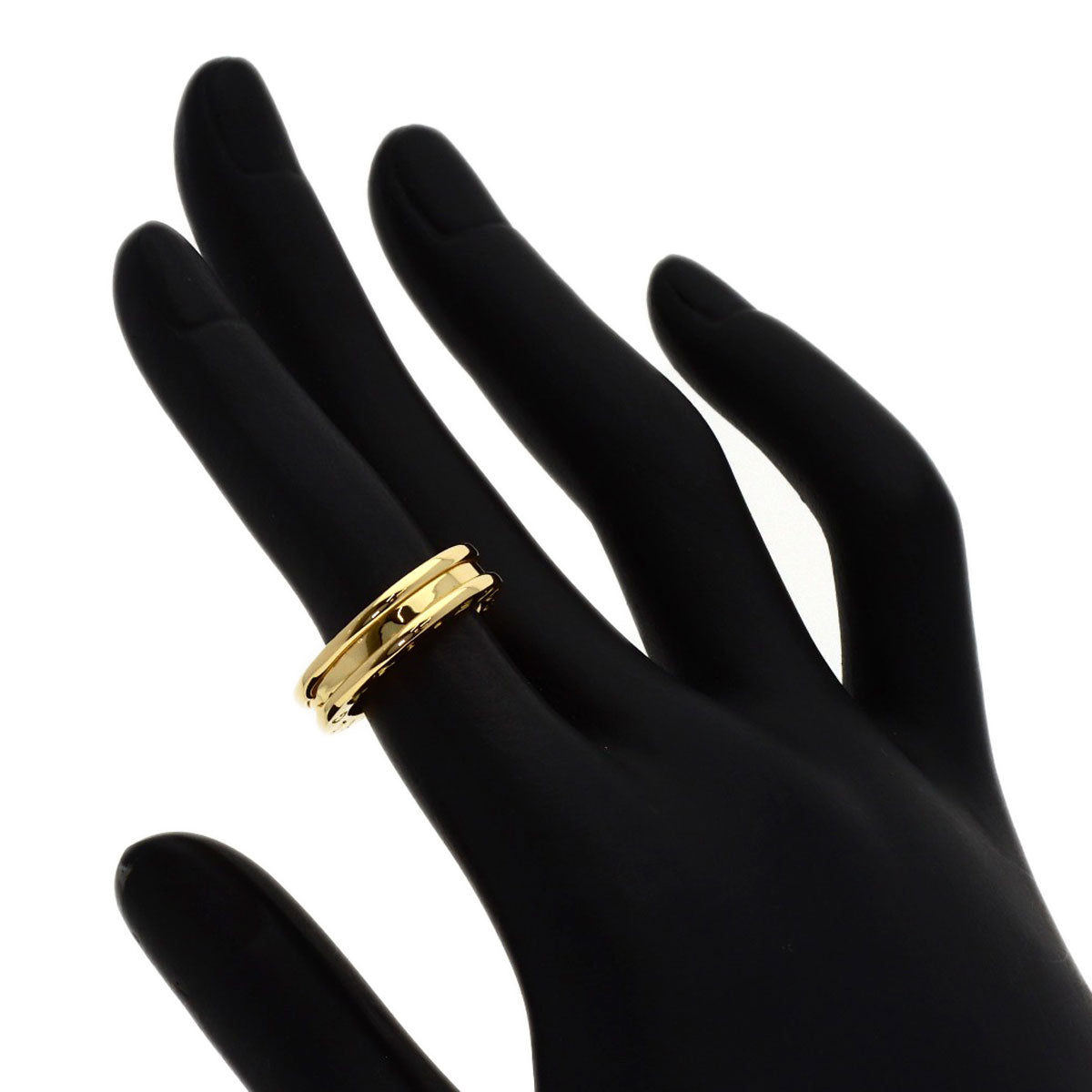 BVLGARI B.zero1 1 Band #46 Ring K18 Yellow Gold Ladies [Used]