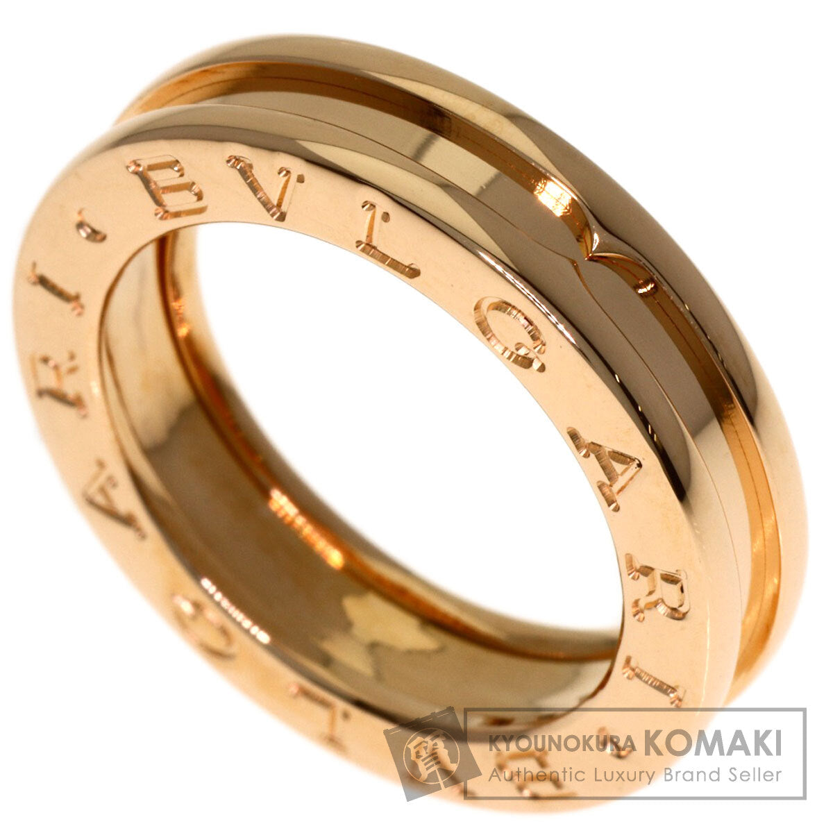BVLGARI B.zero1 1 band #48 Ring K18 Pink Gold Ladies [Used]