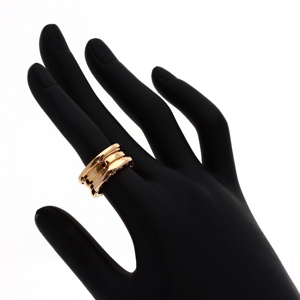 BVLGARI B.zero1 2 band #50 Ring K18 Pink Gold Ladies [Used]