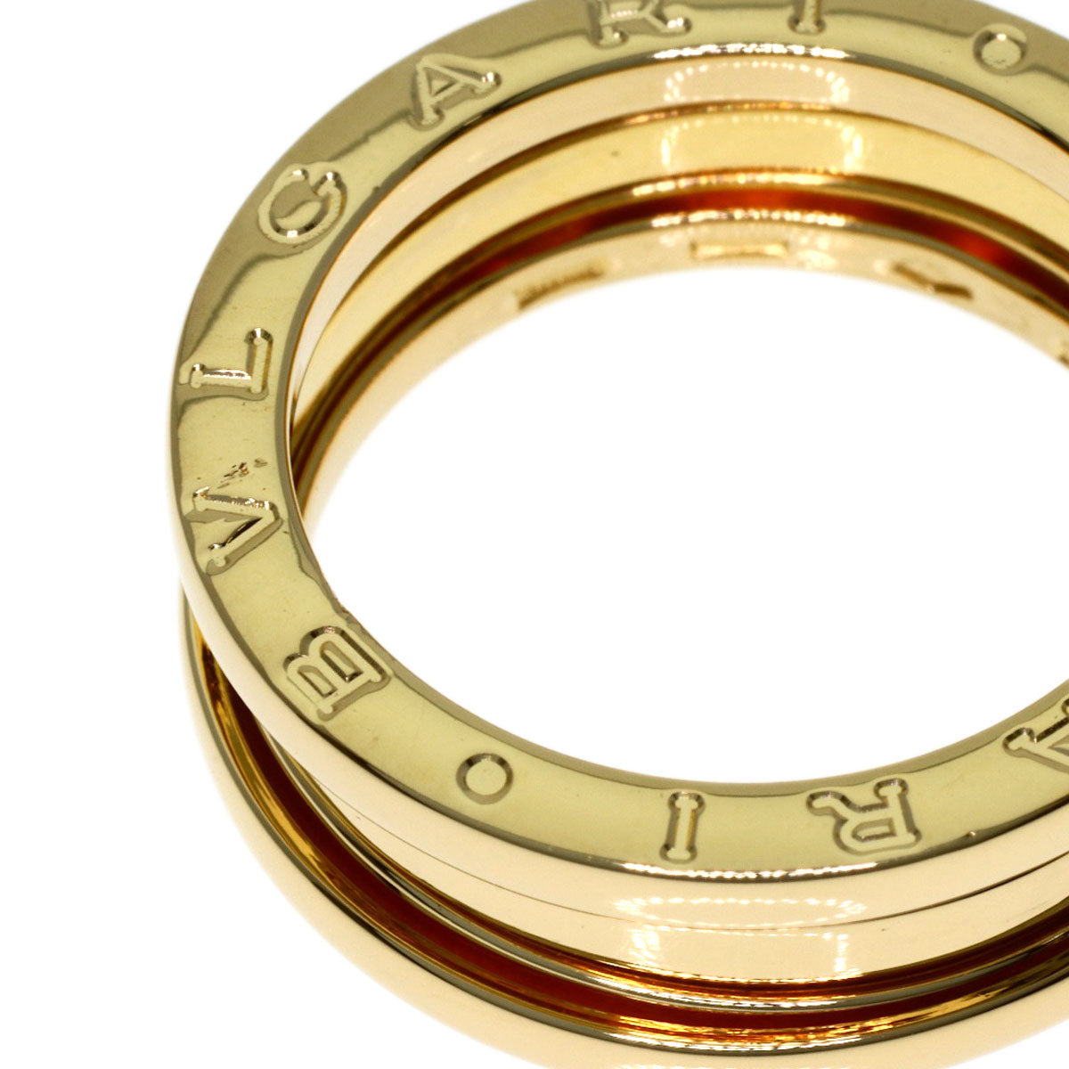 BVLGARI B.zero1 2 bands #56 Ring K18 Yellow Gold Ladies [Used]