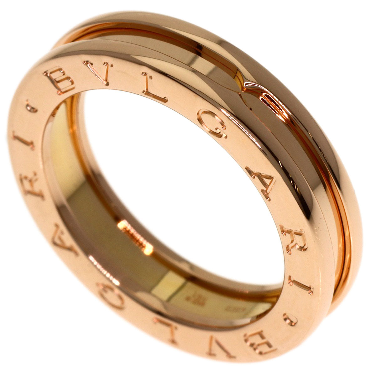 BVLGARI B.zero1 1 band #53 Ring K18 Pink Gold Ladies [Used]