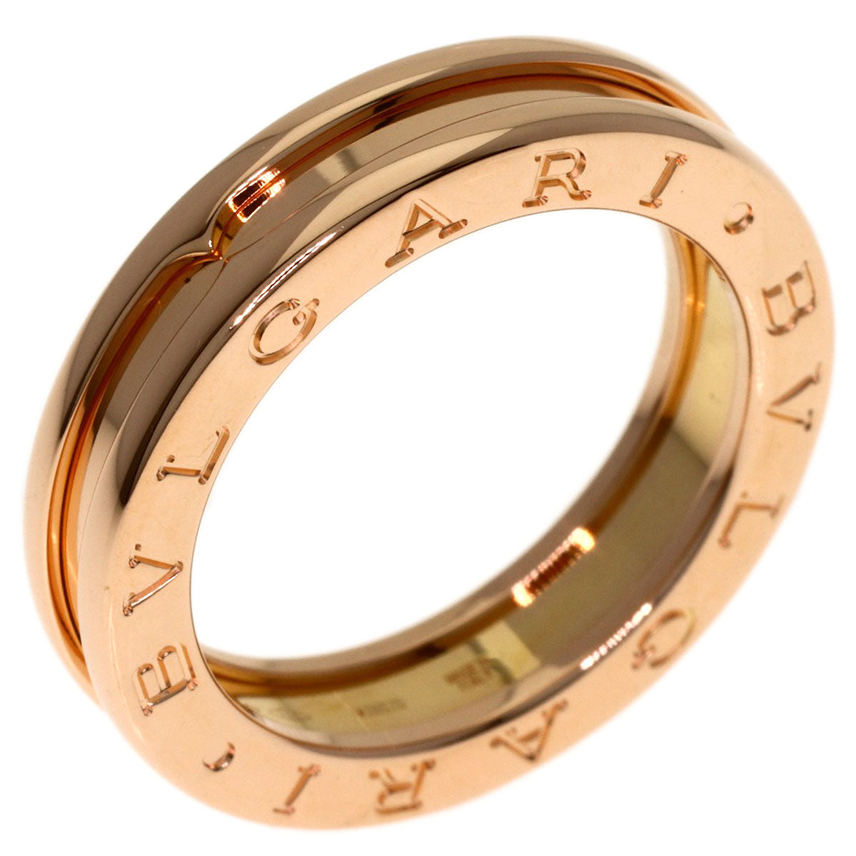 BVLGARI B.zero1 1 band #53 Ring K18 Pink Gold Ladies [Used]