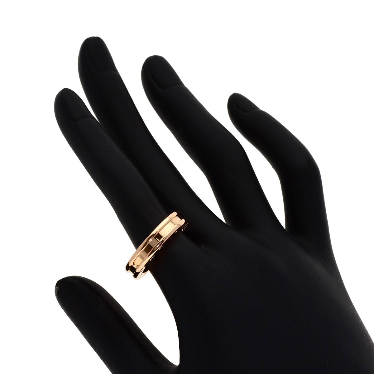 BVLGARI B.zero1 1 band #53 Ring K18 Pink Gold Ladies [Used]