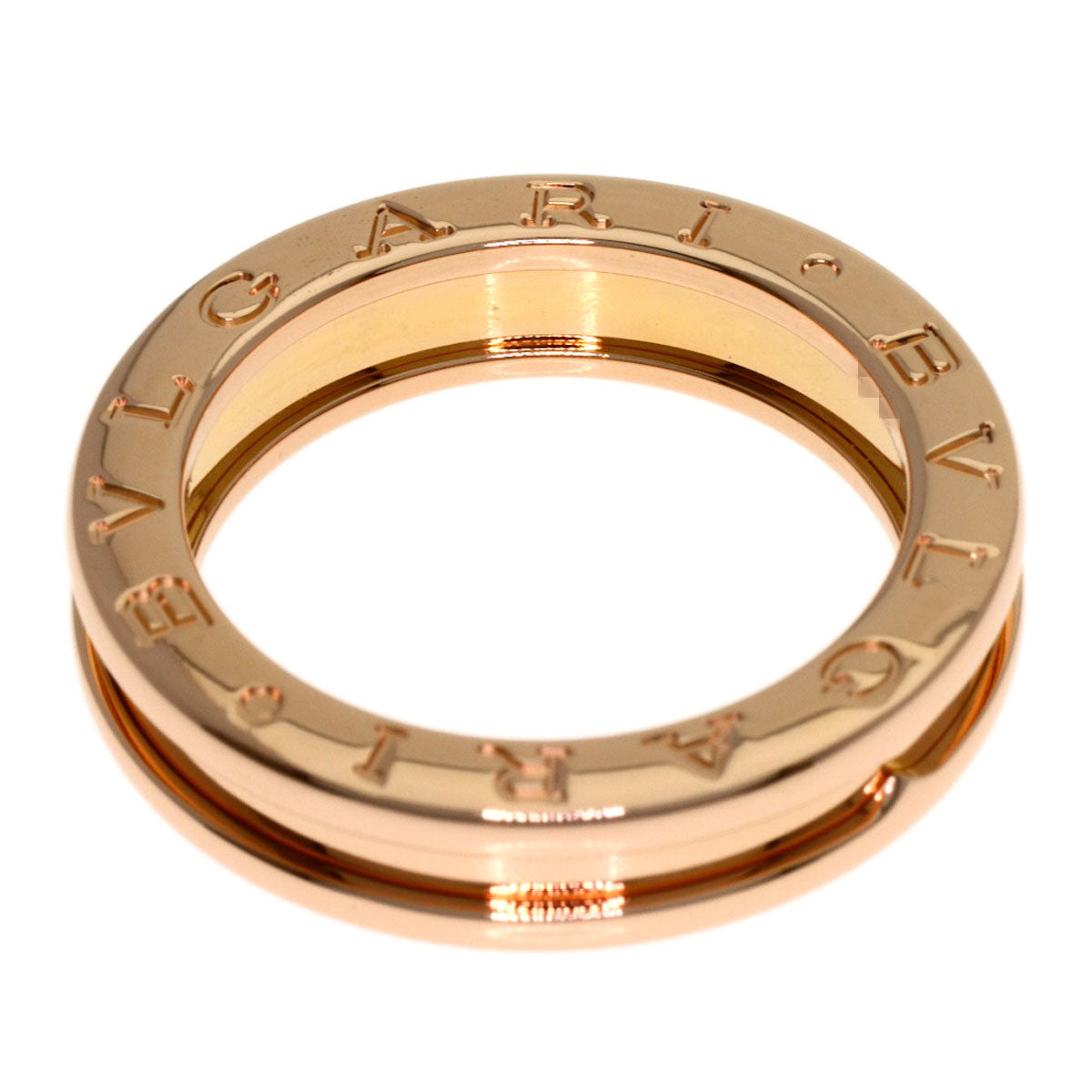 BVLGARI B.zero1 1 band #53 Ring K18 Pink Gold Ladies [Used]